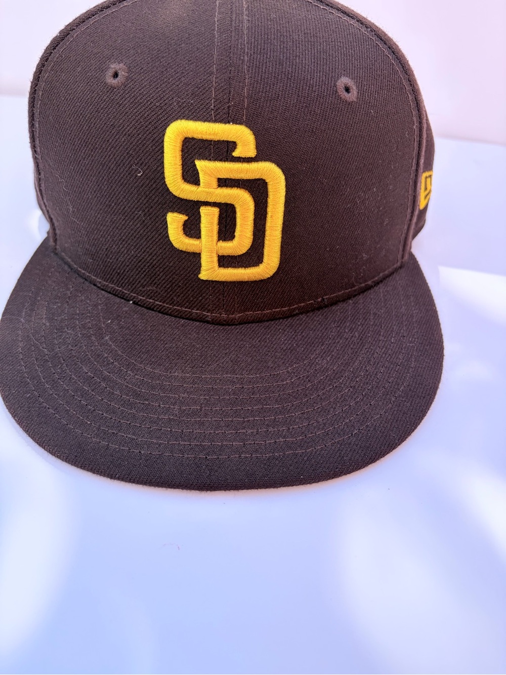 New Era San Diego Padres Brown and Yellow New Era fitted hat